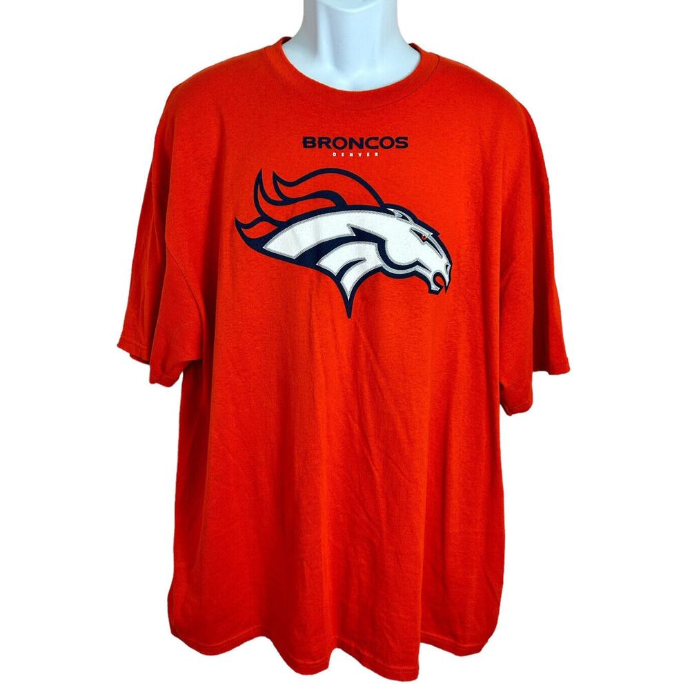 Men's Denver Broncos Shirt Sz 2XL NFL Team Apparel T-Shirt Orange Wes Welker